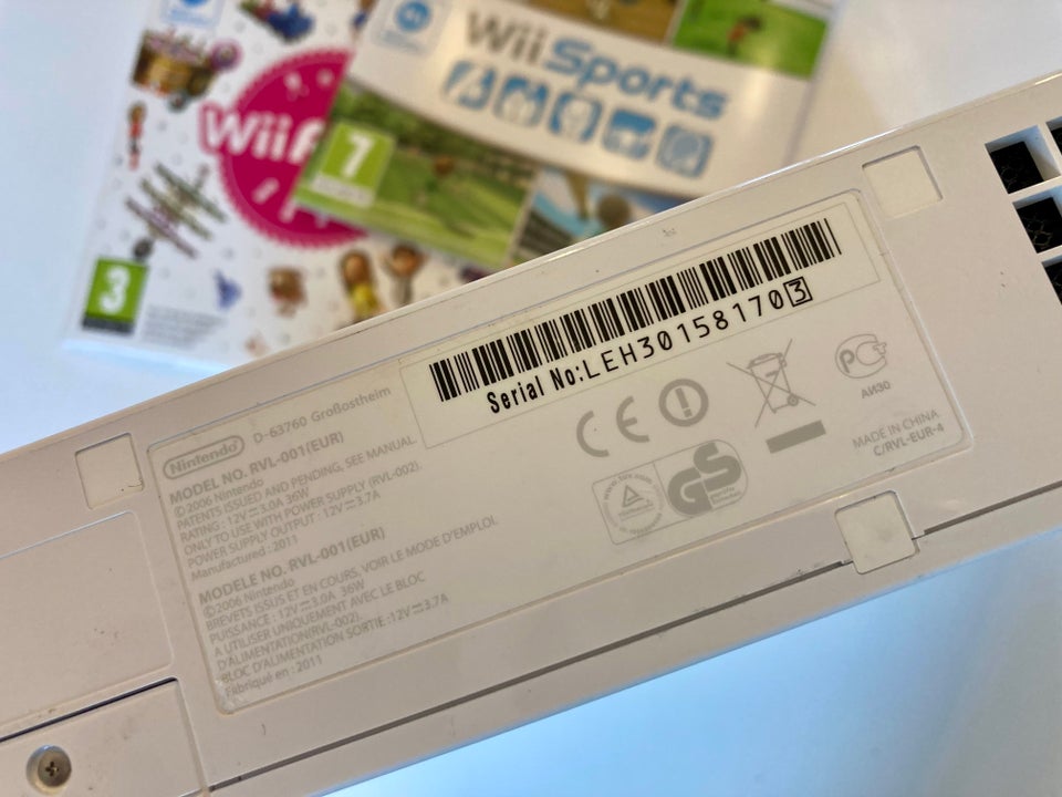 Nintendo Wii, RVL 001 EUR