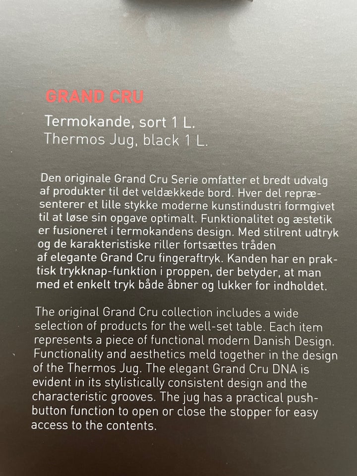 Termokande Rosendahl Grand cru