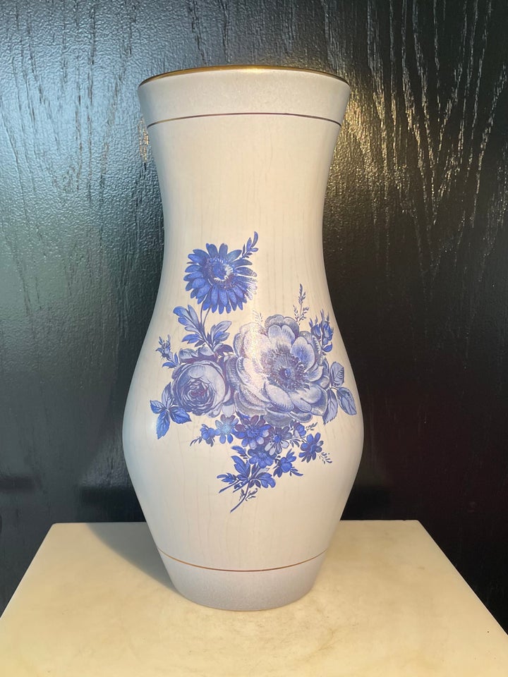 Vase, Porcelænsvase - Blue Rose,