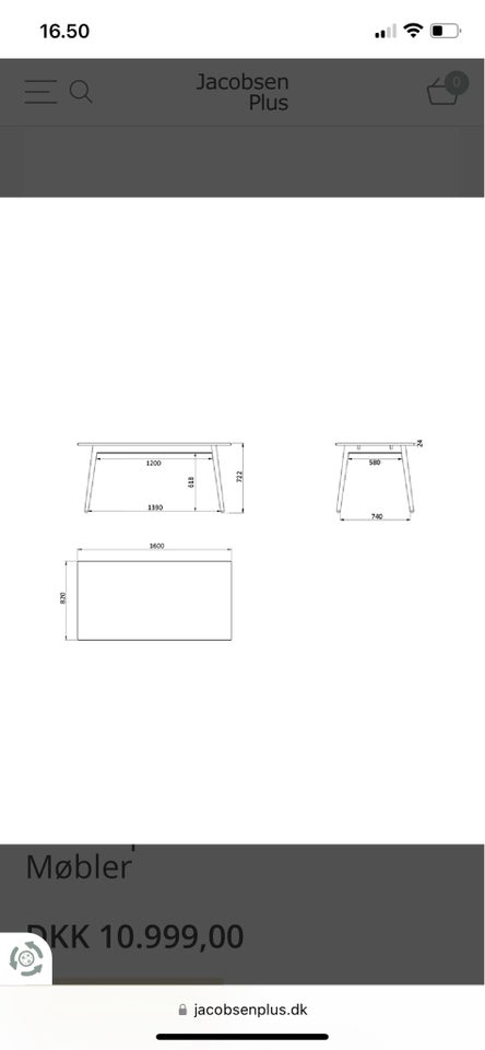 Poul M Volther bord C35B af Poul