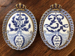 Porcelæn Mindeplatte Royal