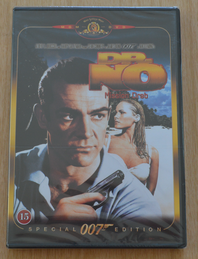 James Bond Dr No Ny uåbnet, DVD,