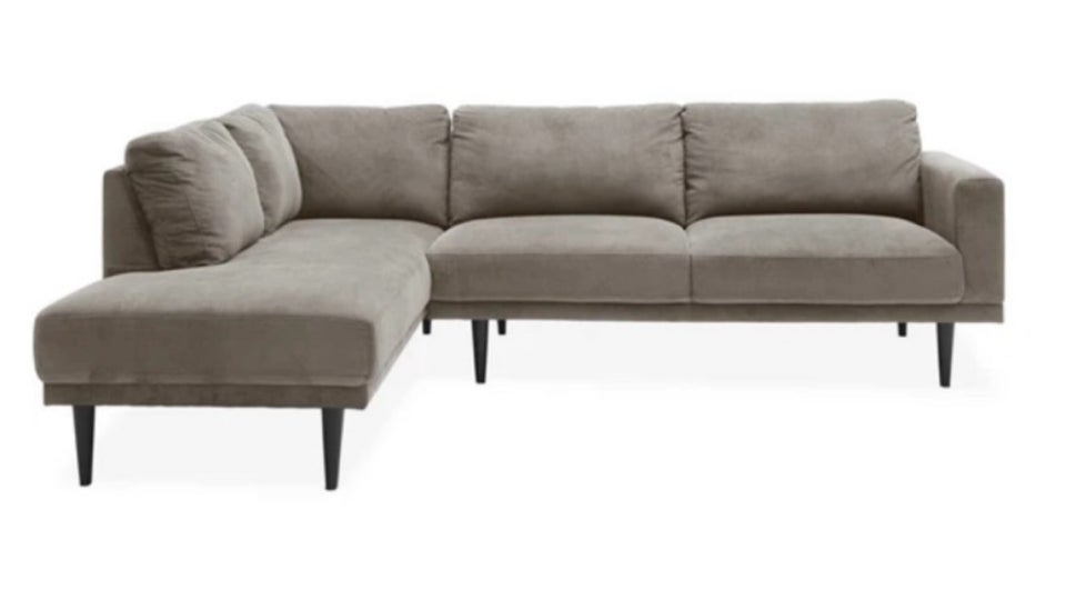 Sofa, fløjl, 5 pers.