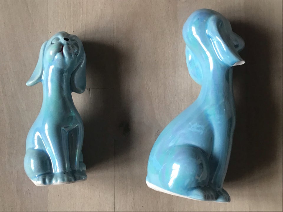 Porcelæns hunde fra 1970 erne,