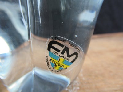 Stor Glas Elefant FM Kunstglas