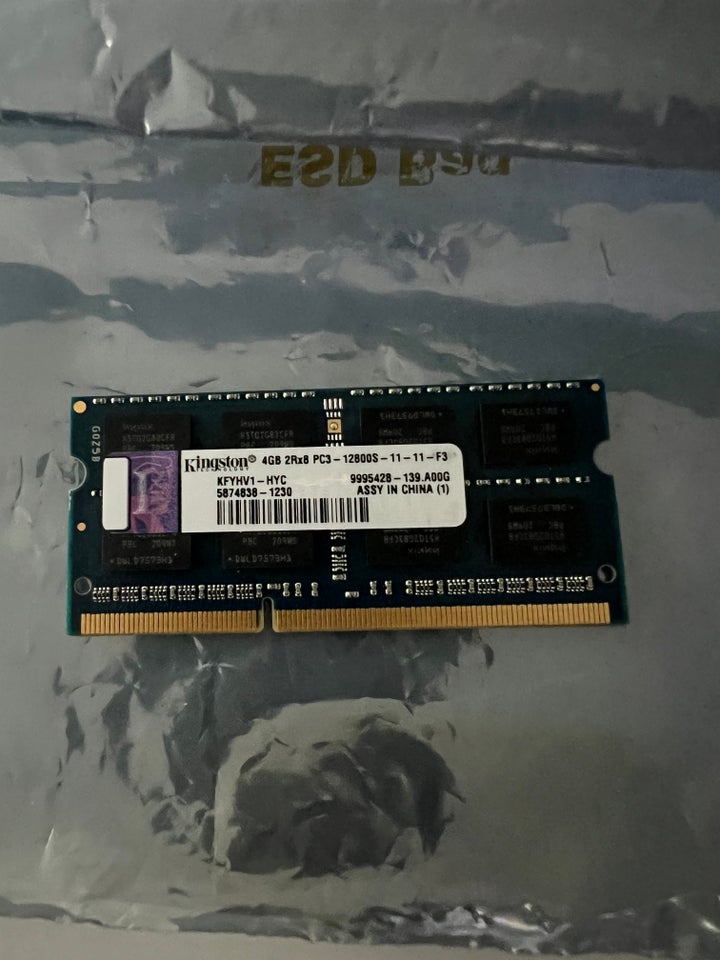 Kingston, 4 GB, DDR3 SDRAM