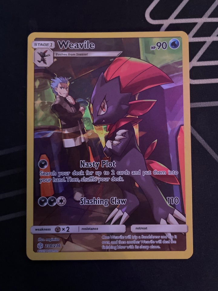 Samlekort, Weavile full art.