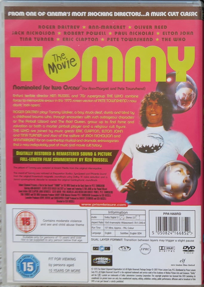 TOMMY The Movie, DVD, musical/dans