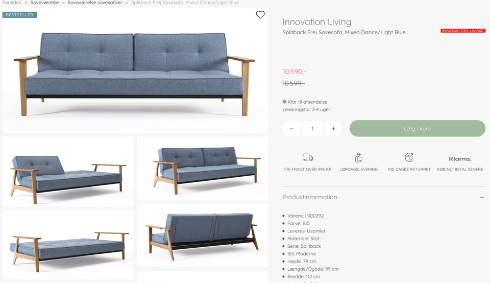 Sovesofa Innovation living