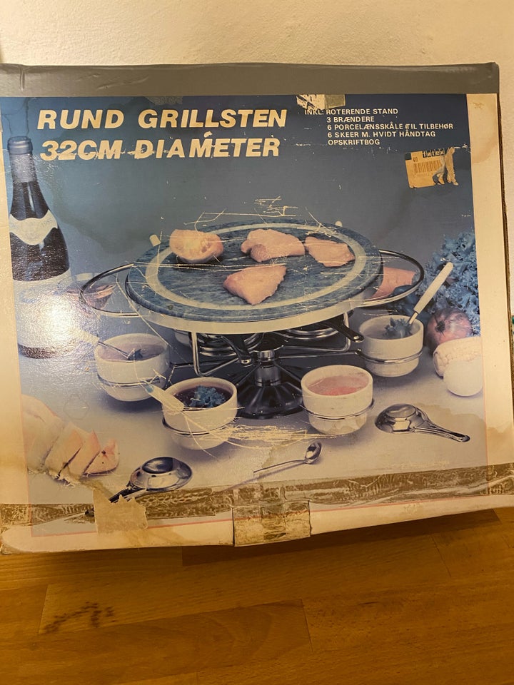 Grill sten rund 32 cm diameter Købt