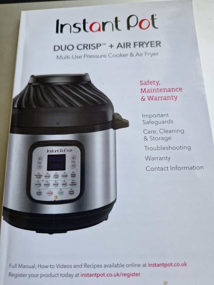 Instant Pot DUO CRIPS + AIR FRYER