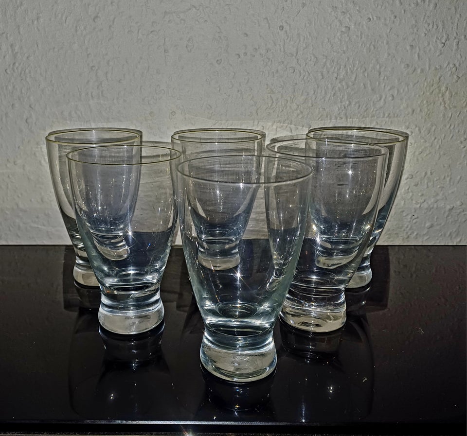 Glas, 6 drikkeglas, Holmegaard