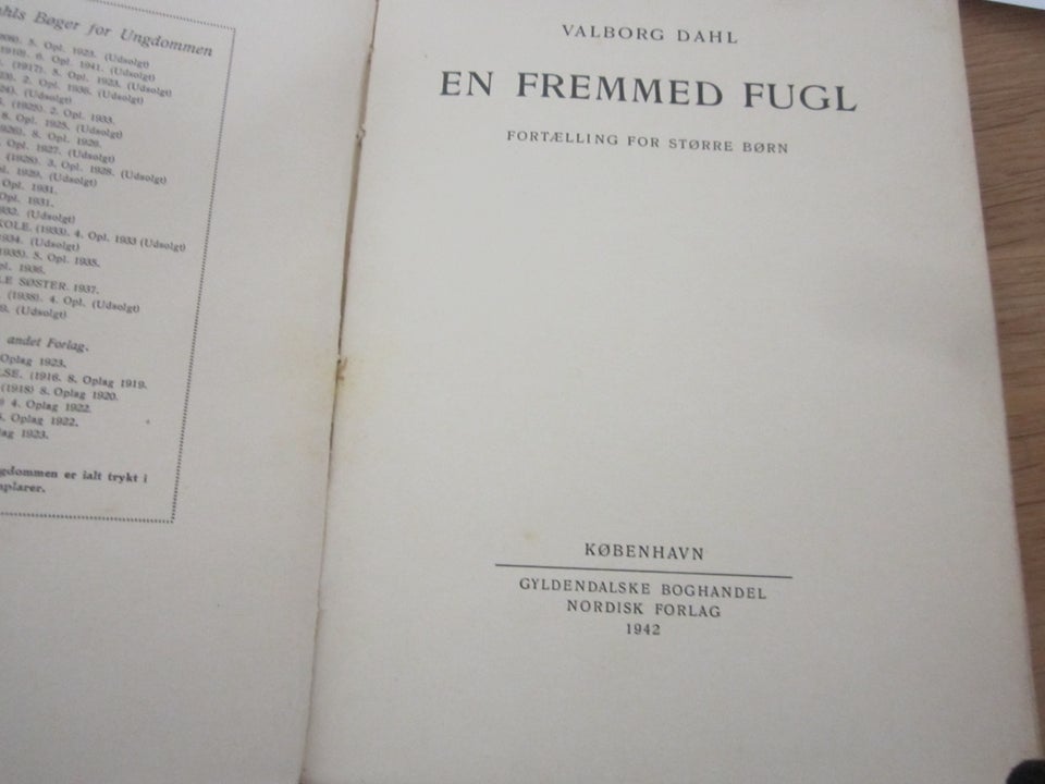 En fremmed fugl, Valborg Dahl