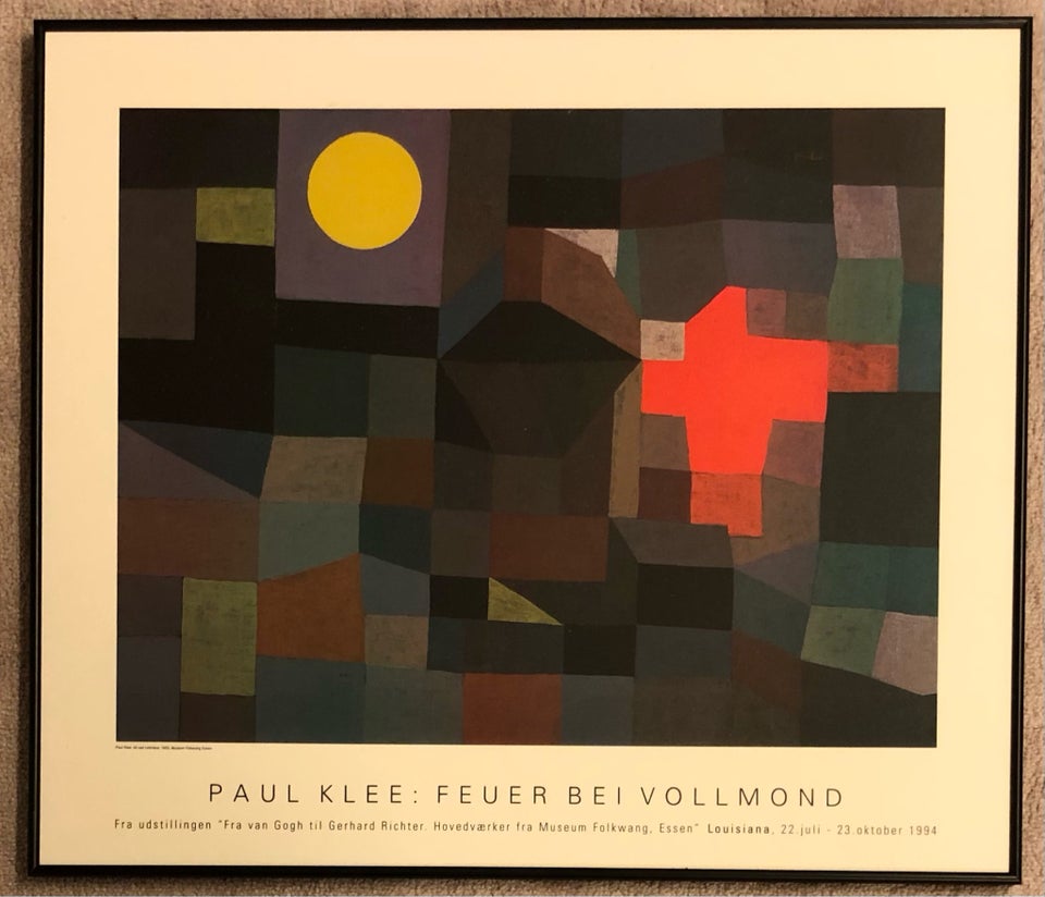 Plakat, Paul klee, b: 62 cm h: 73 cm