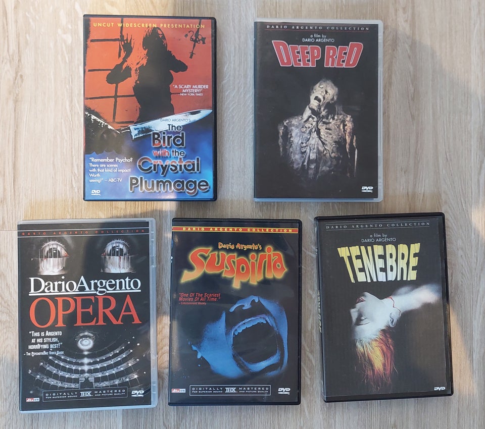 Dario Argento DVD film, DVD, gyser