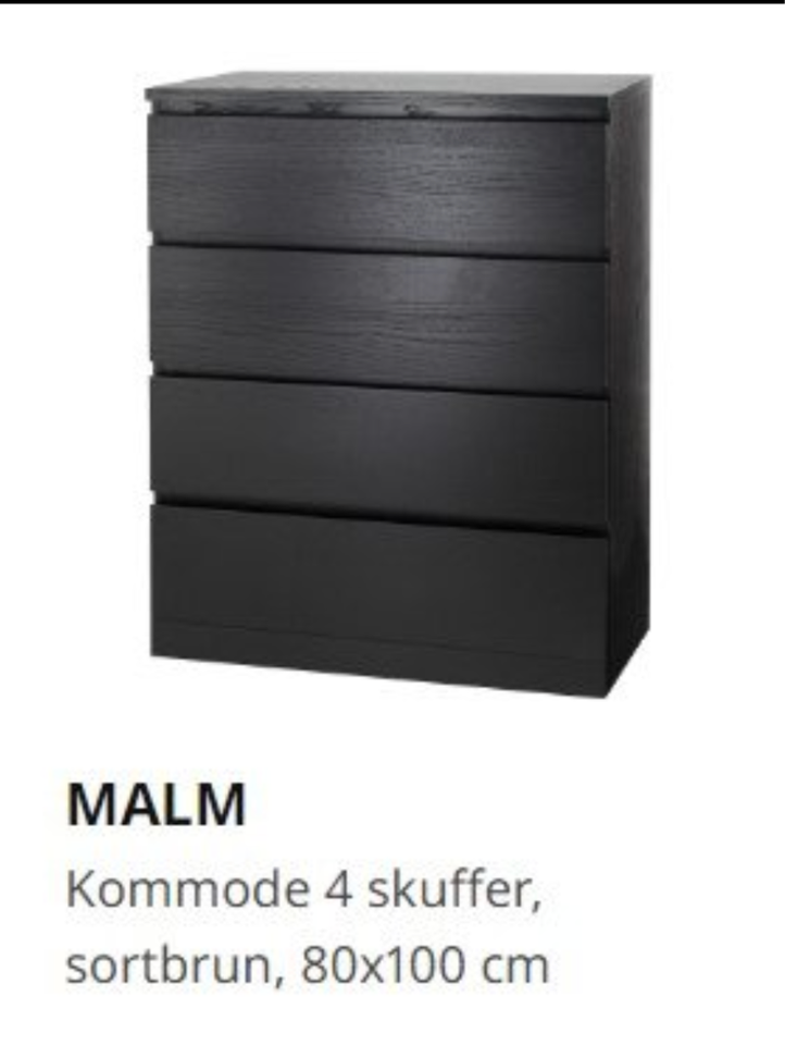 Kommode andet materiale b: 80 d: