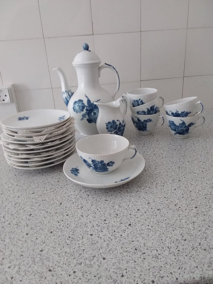 Porcelæn Kaffestel blå blomst