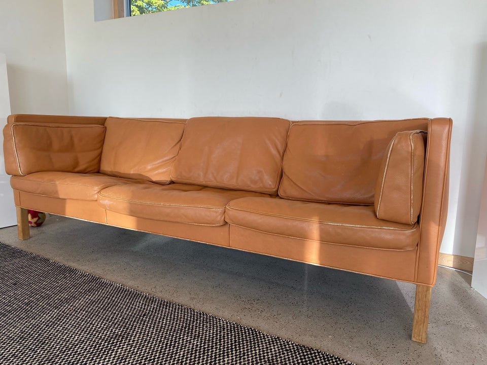 Sofa, læder, 3 pers.