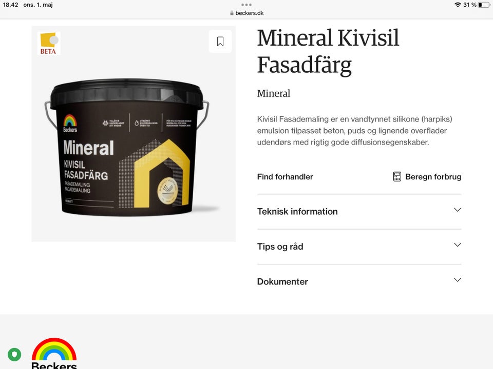 Kivisil facademaling Beckers