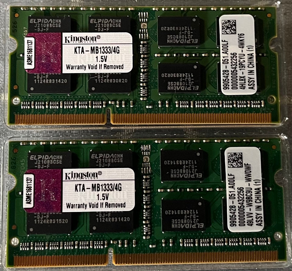 RAM - Crucial Kingston og Hynix 1