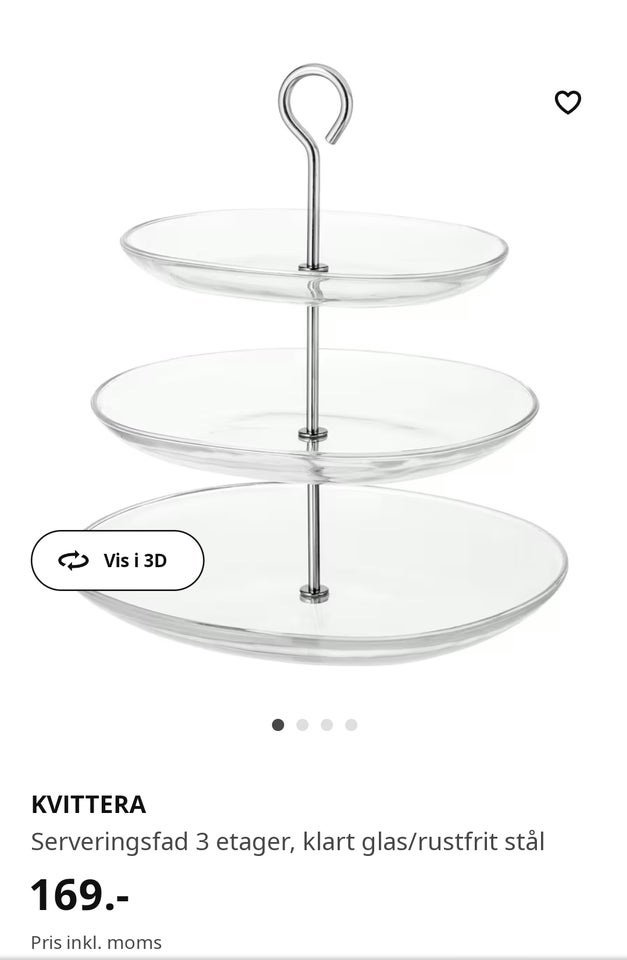 Glas, Serveringsfad, Ikea