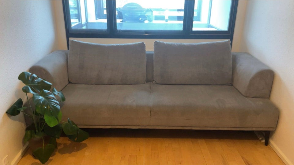 Sofa, fløjl, 3 pers.