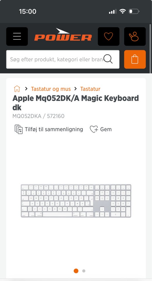 Tastatur trådløs Apple magic