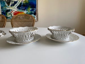 Porcelæn Gammel frugtskål 