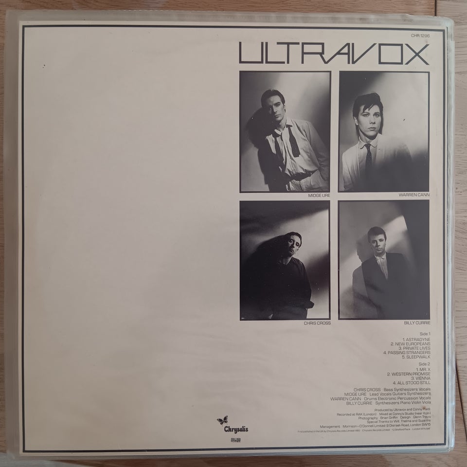 LP Ultravox Vienna