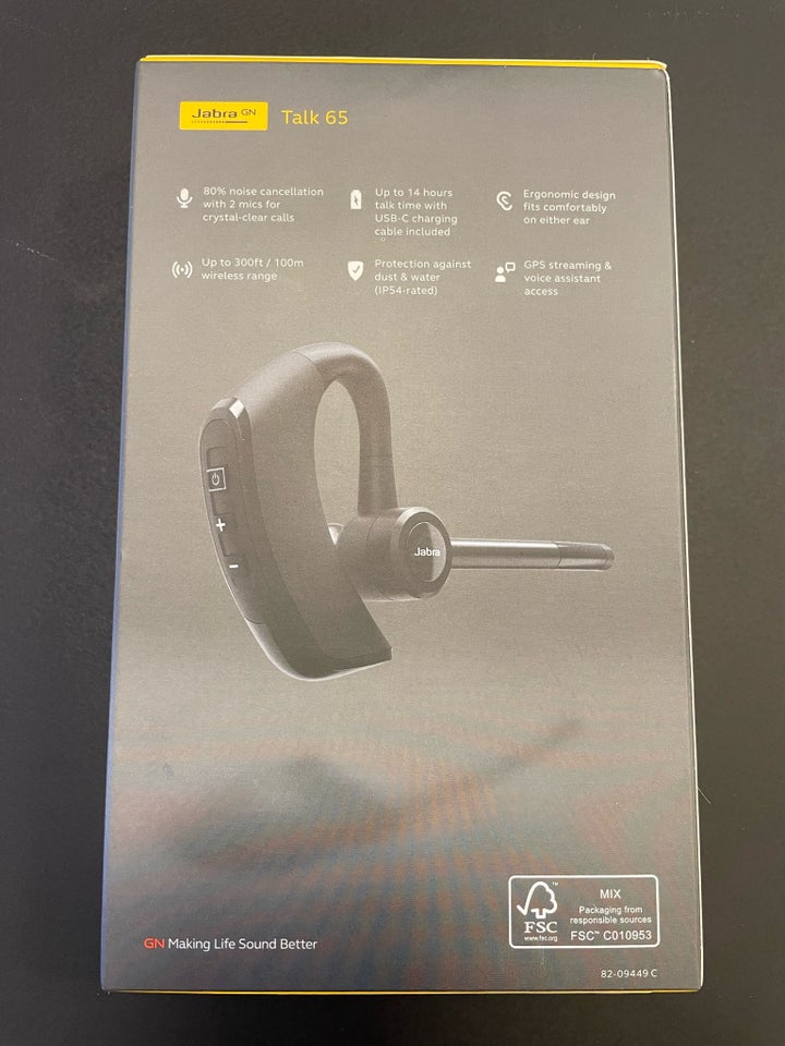 Bluetooth headset, Jabra Talk 65,