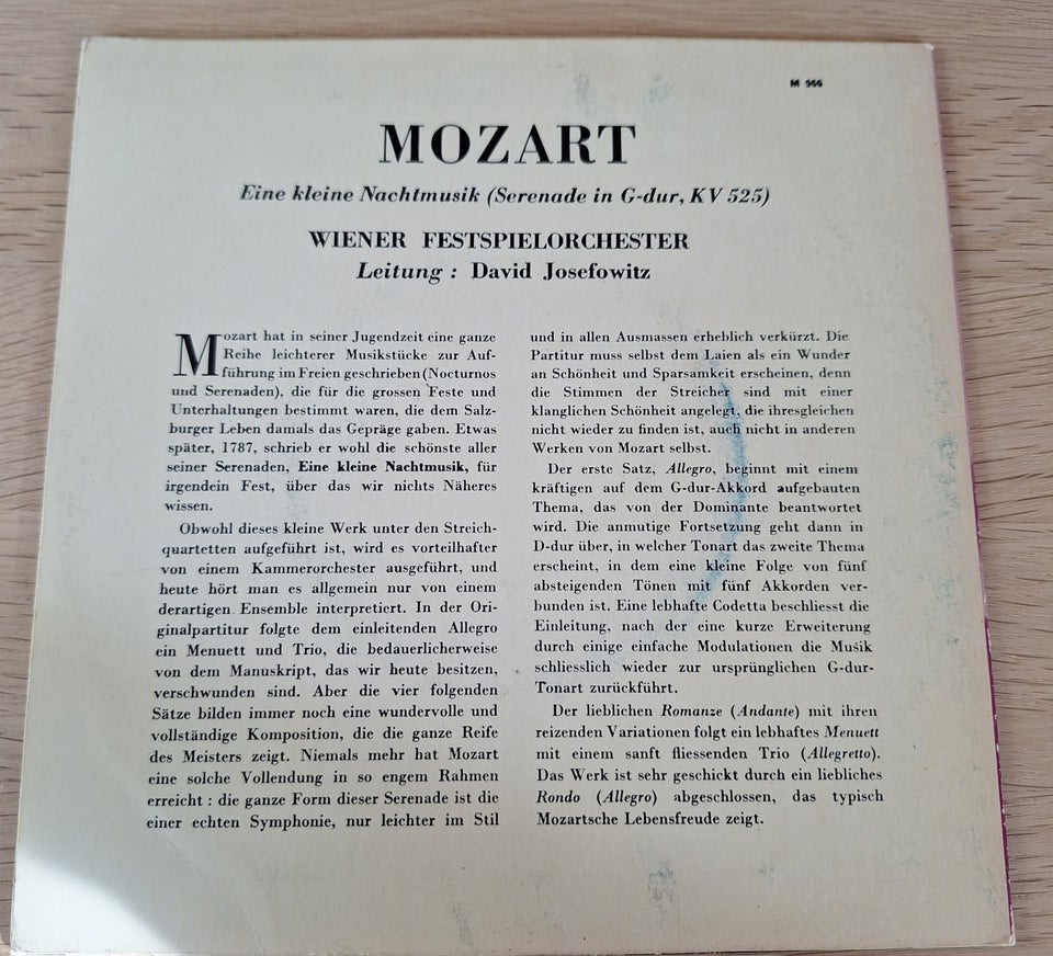 Single Mozart Eine kleine