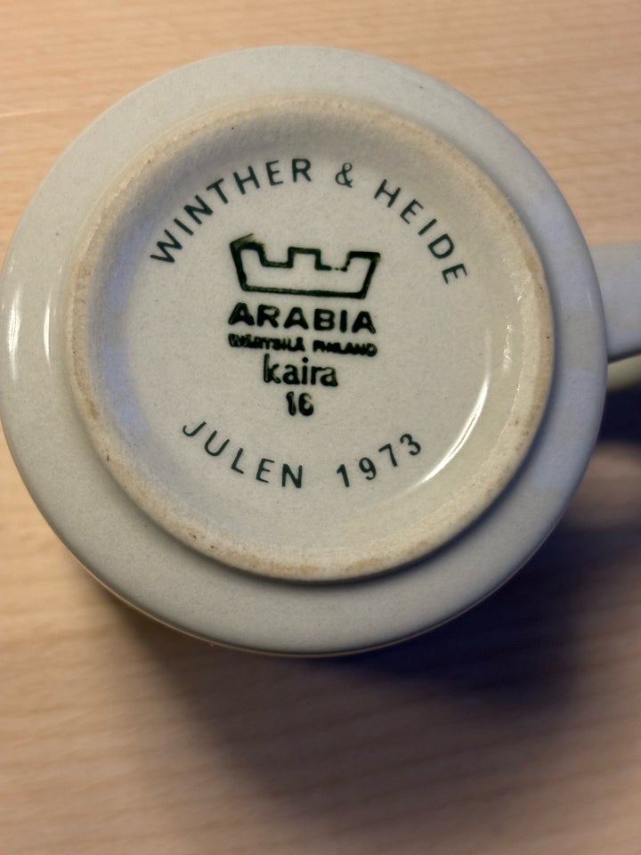 Keramik ARABIA krus JULEN 1973