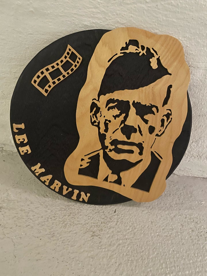 Wall art , Wood art Lee marvin