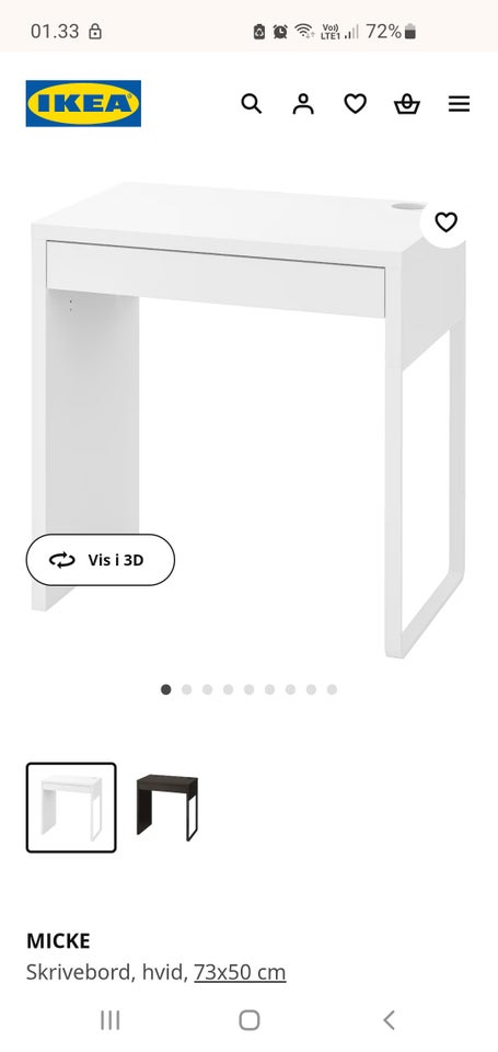 Skrivebord, Ikea