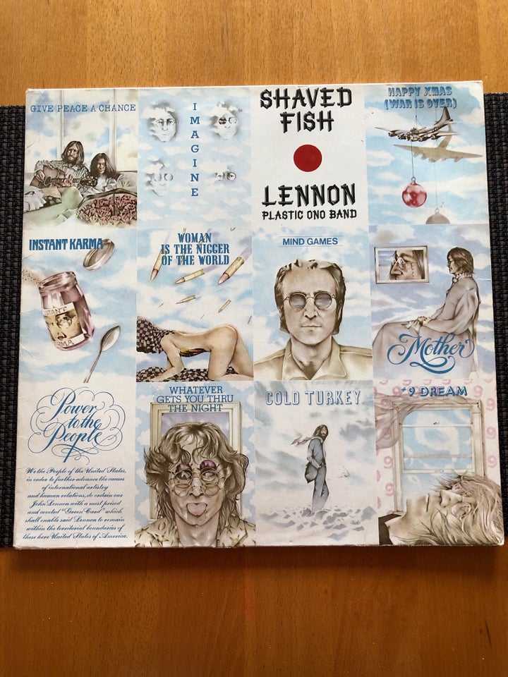 LP, JOHN LENNON, SHAVED FISH