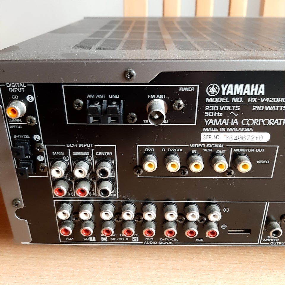 Stereoanlæg , Yamaha, Rx-v42oros