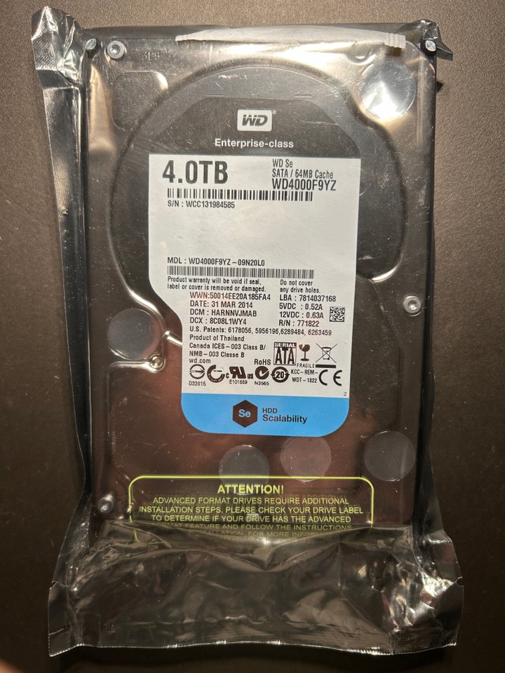 Western Digital, 4000 GB