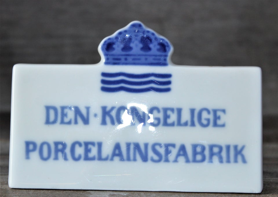 Porcelæn, Forhandlerskilt med