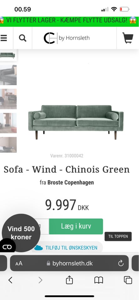 Flot sofa og 2 lænestole