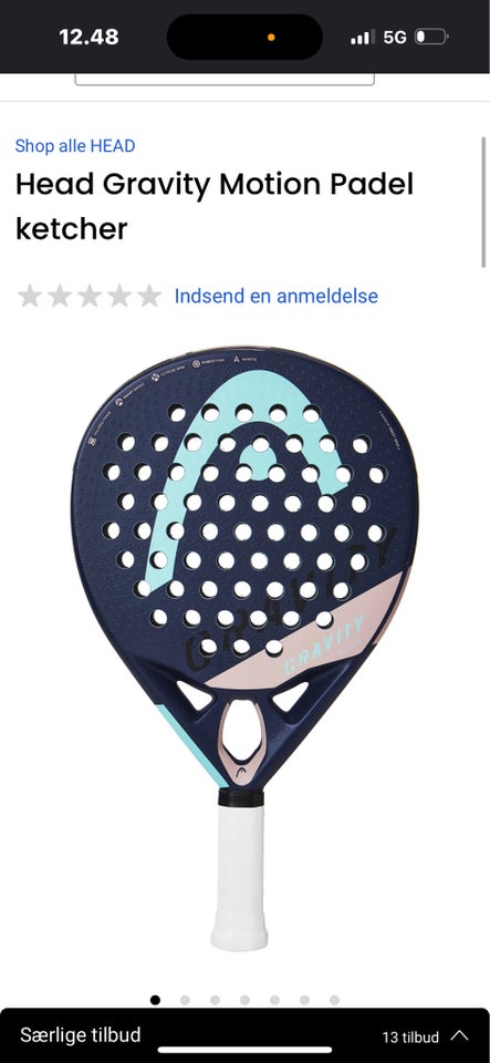 Padel bat, Head