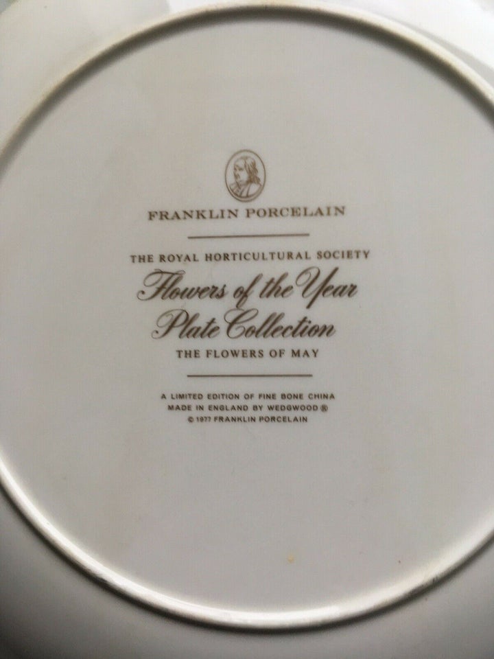 Tallerken Franklin porcelæn