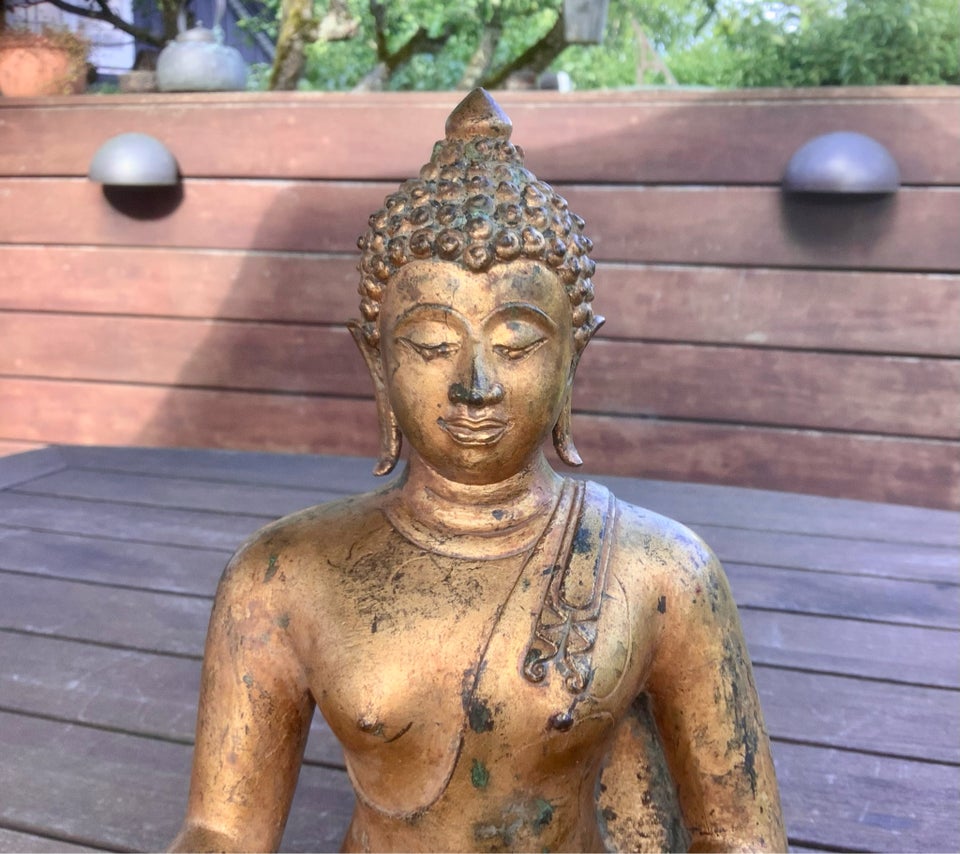 Buddha Antik Bronze 150 år gl