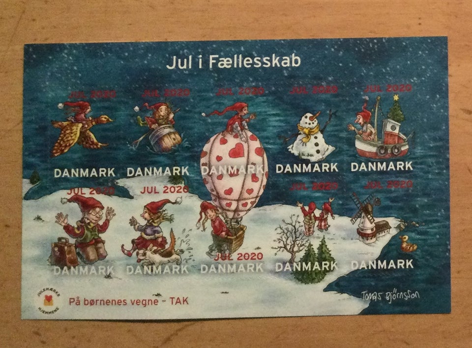 Danmark, postfrisk, Jule miniark