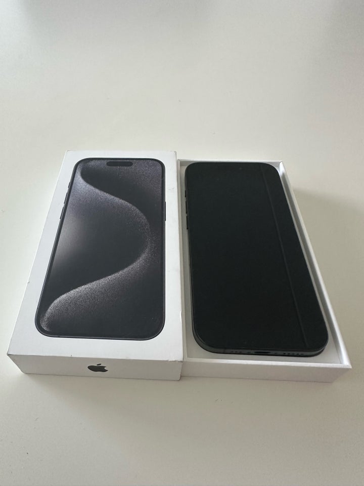 iPhone 15 Pro, 128 GB, sort