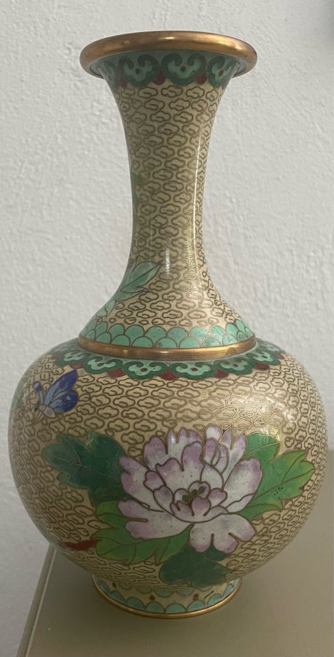 Vase Metal - Cloisonne