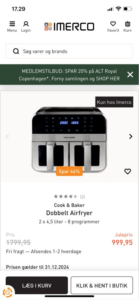 Airfryer, Cook and Baker