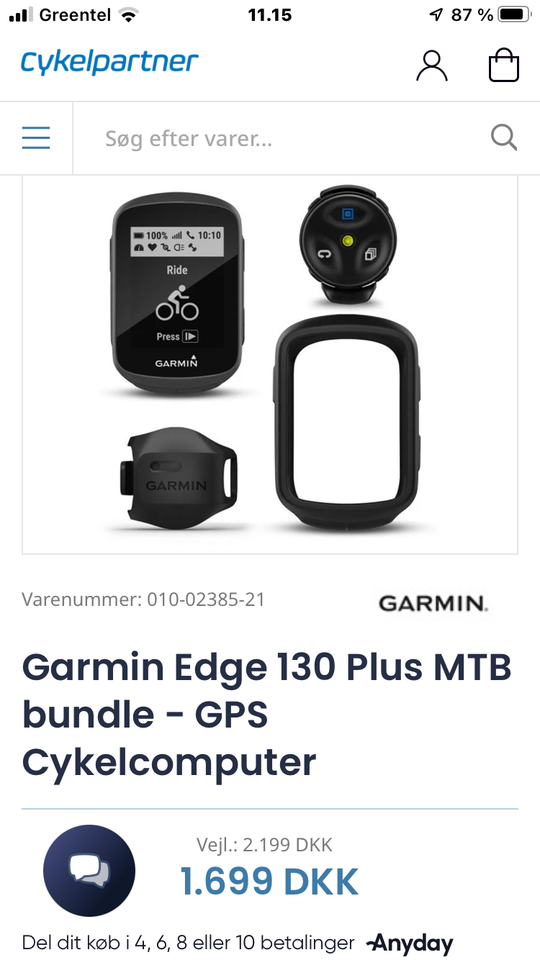 GARMIN EDGE 130 PLUS MTB GPS