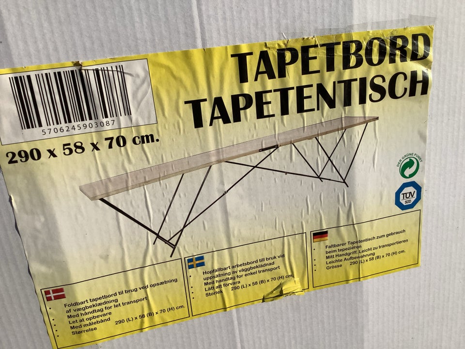 Andet håndværktøj Tapetbord