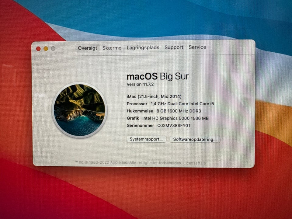 iMac 215 Midt 2014