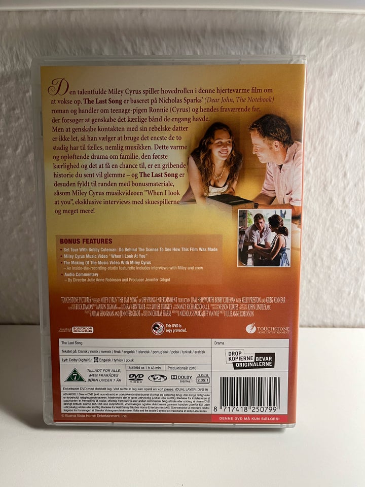 The Last Song, DVD, drama